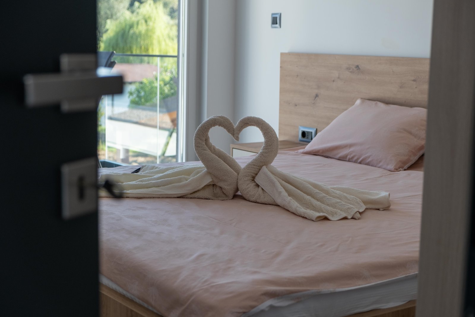 Comfortable double bedroom with balcony access at Villa Verona, Blagaj